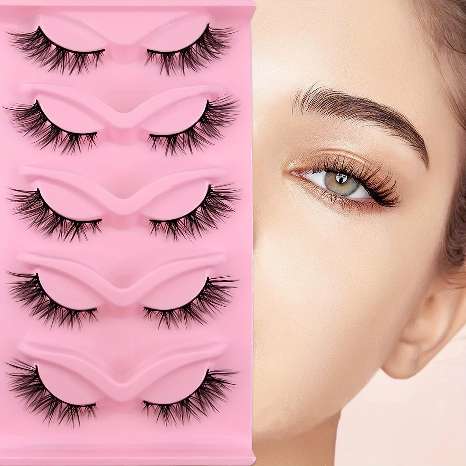 5 пар длинных пушистых ресниц «кошачий глаз» — натуральные универсальные накладные — фото 7