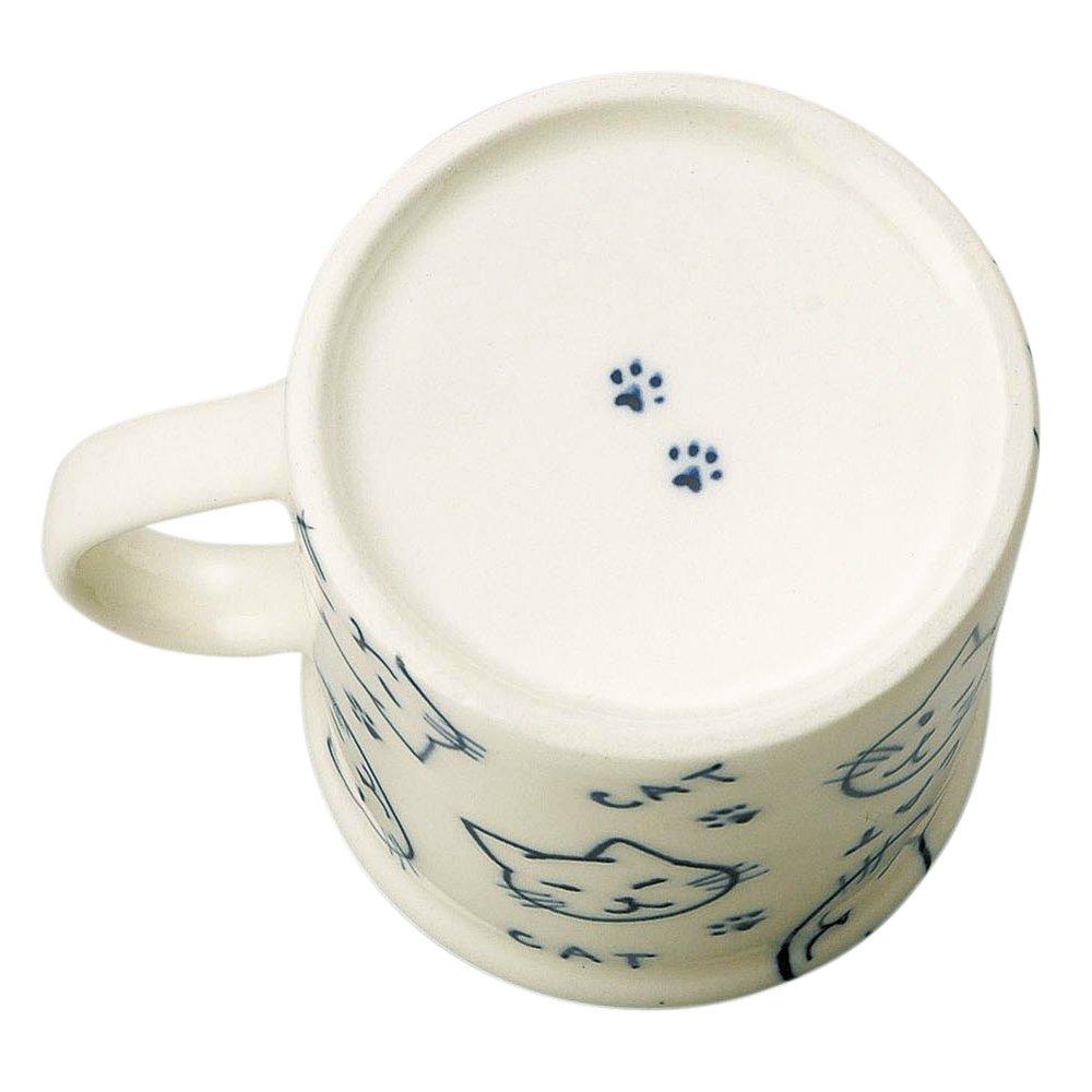 Banko Ware "Perfect for Breakfast" Mug, CAT, Made In Japan, 14255