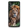 Phone Case For Samsung Galaxy A15 A13 A51 A71 A41 A31 A21S A03S A05 A35 A32 A55 A23 A25 A33 A53 A73 5G Lion Alpha Male Cub Cover