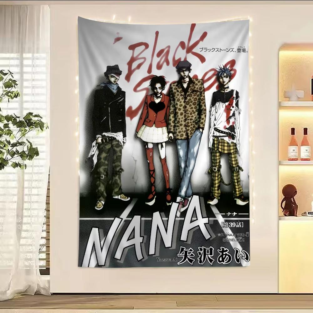 

Japanese Classic Anime NANA Colorful Tapestry Wall Hanging Hippie Flower Room Decoration Home Decor Dorm Wall Art Background 40x60 cm