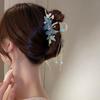 Neue Haarnadeln im europäischen Stil für Frauen, Fransen-Stil, Schleife, Haarspangen, Premium-Feeling-Greifklammer, zarte Hai-Klammer für Mädchen, Hinterkopfklammer