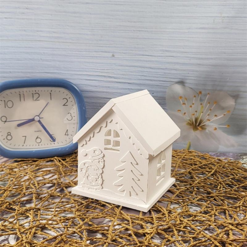 Flexibles Robustes Silikon Epoxidharz Gießformen Form Weihnachtshaus Form Geformte Formen Zubehör für Basteln und Heimdekoration