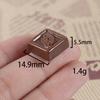 10PCS Resin Kawaii Simulation Milk Chocolate Flatback Cabochon Candy DIY Dollhouse Food Ornament Miniature for Phone Jewelry