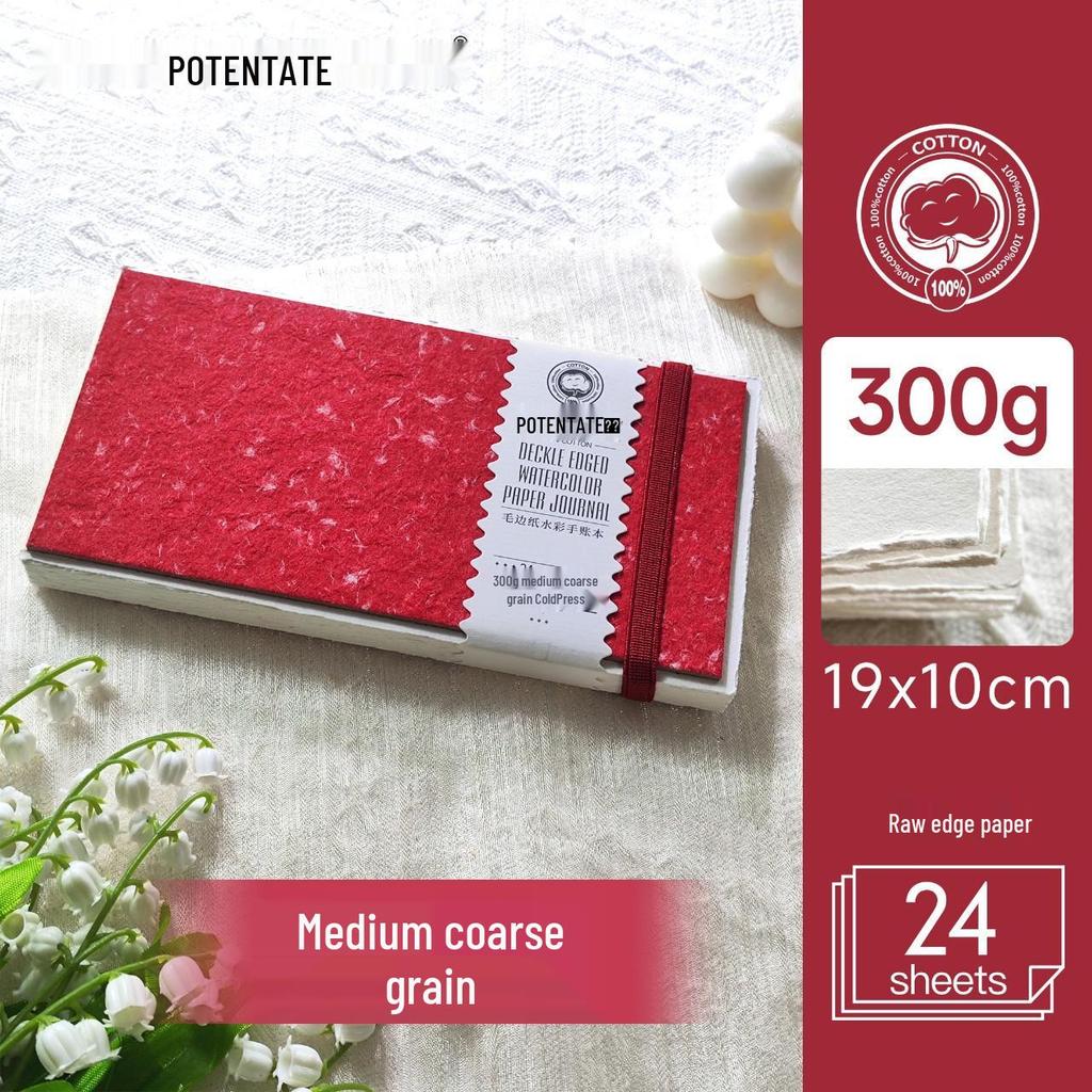 Portable Cotton Watercolor Accordion Planner - 300g Fabric for Travel & Student Paintings