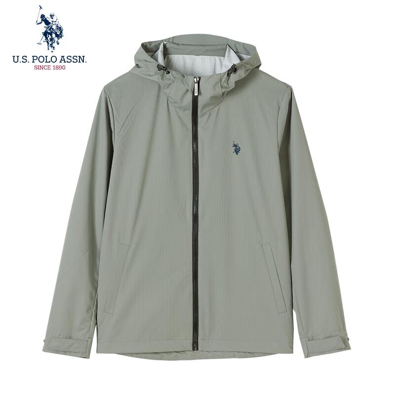 

нас. POLO ASSN. Чоловіча куртка-вітрівка з капюшоном для активного відпочинку M