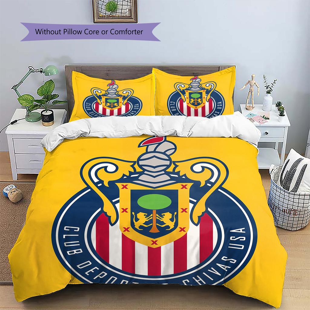 Guadalajara Pattern Bedding Quilt Set Home Decoration Gift (1 * duvet cover + 2 * pillowcase without core)
