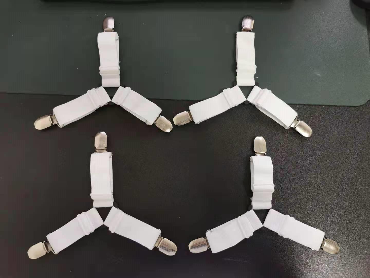 

Adjustable Three-Way Bed Sheet Triangle Clips Wireless білий