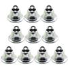 10Pcs/Set Hanging Bell Exquisite Workmanship Clear Ringing Metal Christmas Rustic Bell Decor for Home