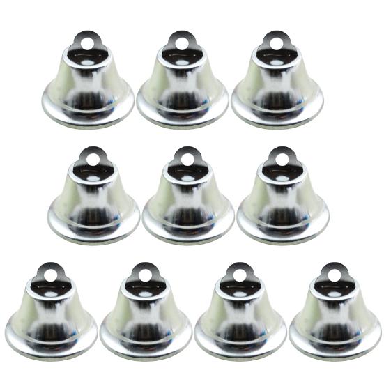 10Pcs/Set Hanging Bell Exquisite Workmanship Clear Ringing Metal Christmas Rustic Bell Decor for Home