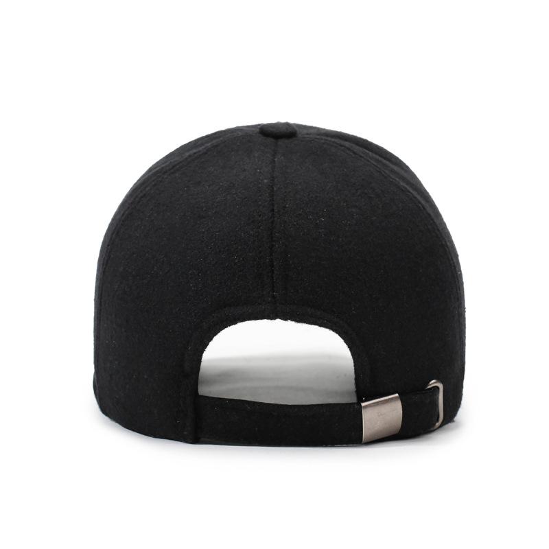 Middle-Aged Autumn Winter Hat Men's Velvet Thick Cap Outdoor Warm Cold-Proof Baseball Cap