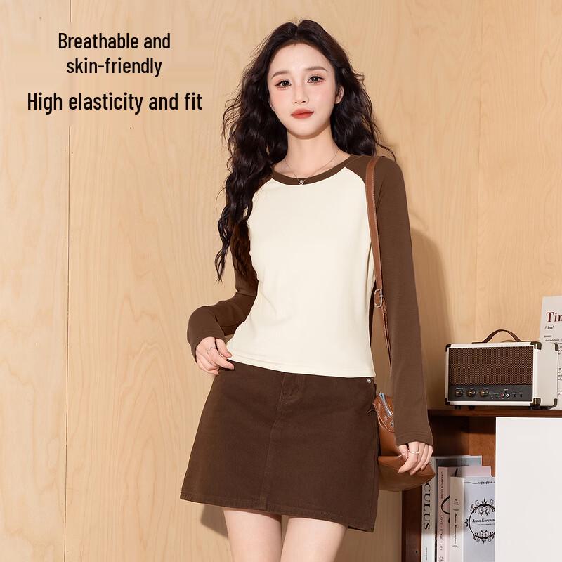 Baleno Women's Colorblock Raglan Long Sleeve T-shirt