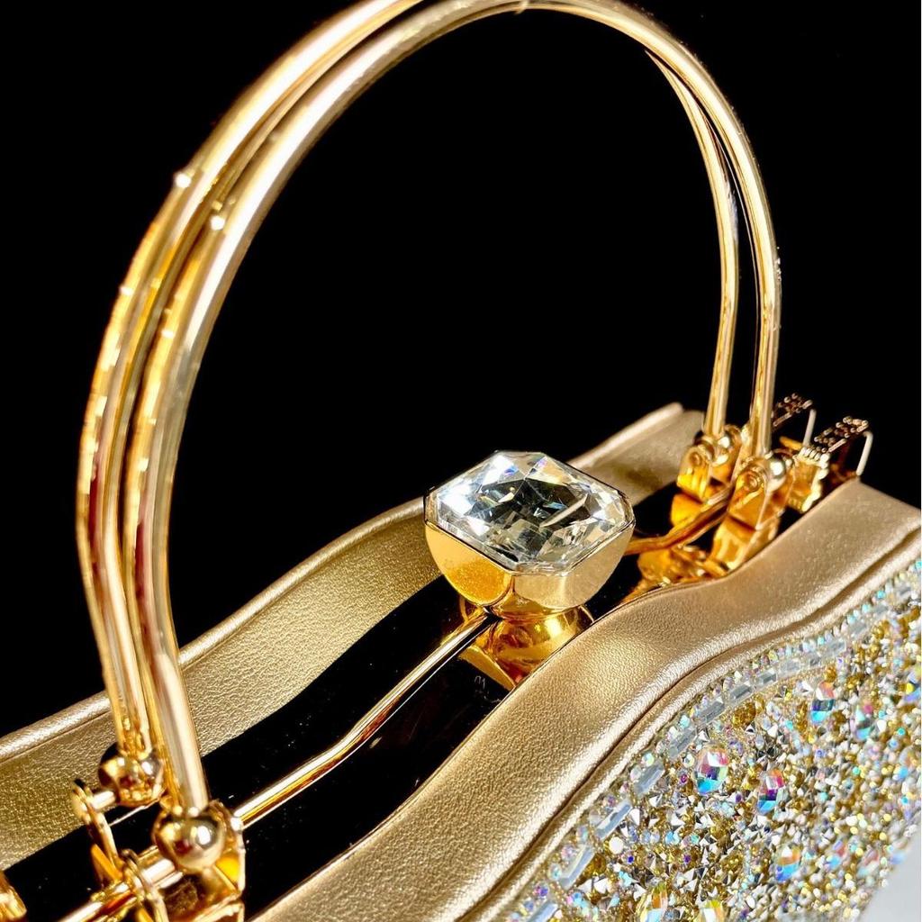 Elegant Rhinestone Evening Clutch for Ladies - Perfect for Banquets and Special Occasions