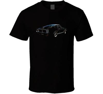 67 Mustang Fastback Rear View Musclecar Gift T Shirt
