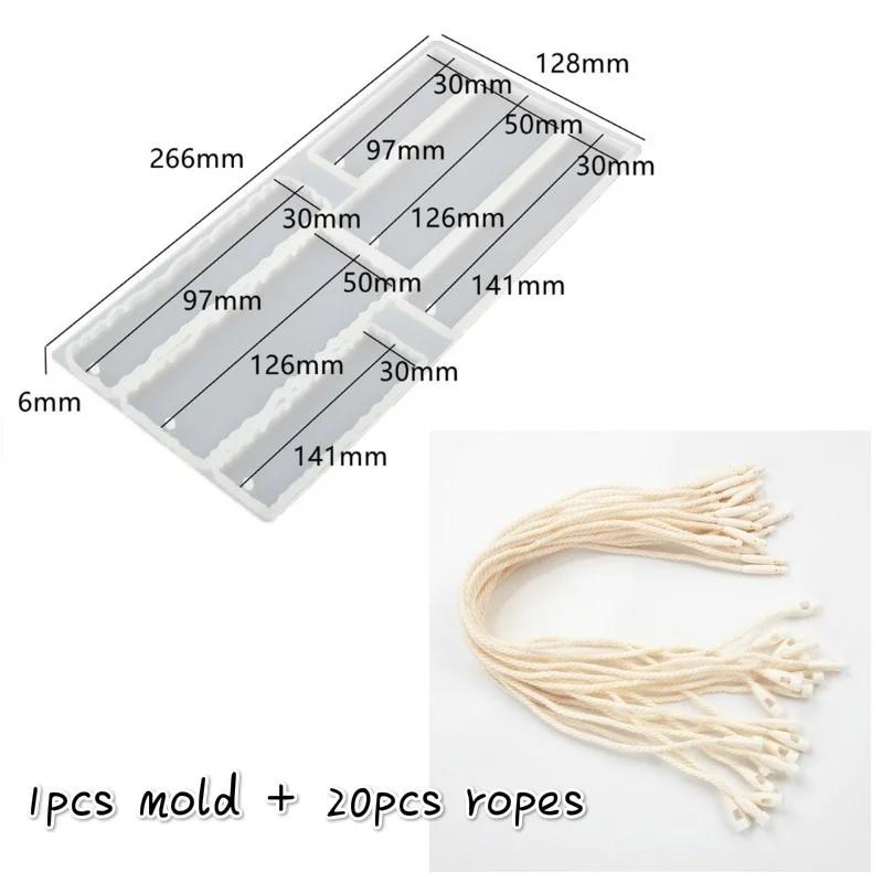 DIY Harz Kristall Epoxid Lesezeichen Anhänger Welle Rechteck Lesezeichen Spiegel Silikonform für UV Epoxid Gussform