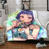 1pc KPop Demon Hunters ZOEY5 Blanket, Gift, for Men and Women, Soft Blanket, Good for Sofa Bed Couch Travel, Lightweight Flannel Blanket