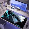 Großes Gaming-Mauspad Jujutsu Kaisen Mauspads Anime Gojo Satoru Schreibtischunterlage Gamer Firma Tastatur Mauspads Computerteppich