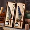 Vintage Mechanical Feather Dip Pen Set,Ink-Containing,Penholder,Bookmark,Art Calligraphy Signature Pen Holiday Gift Giftboxed