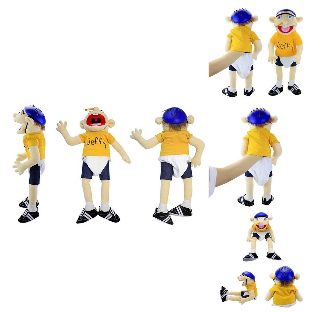 Morbida e Amica della Pelle Marionetta a Mano Peluche Cartone Animato Jeffy per Bambini e Adulti Regalo Perfetto per Natale e Compleanno!
