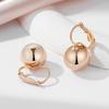 Kinel Rose Gold Color Ball Drop Earrings For Women Minimalist Design Trend Jewelry