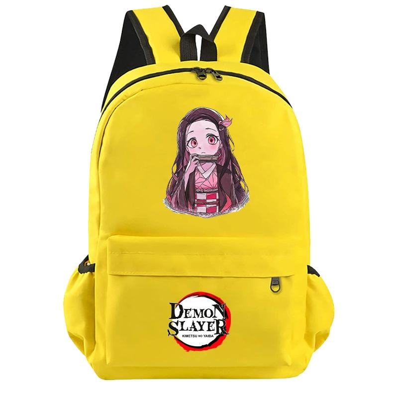 Anime Demon Slayer Backpack for Boy Girl Back To School Bag Large Capacity Backpack Bookbag for Kid Men Women Travel Bag Mochila