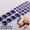 Gel Toenail Strips with File Easy Apply Remove No LED Lamp Needed Adhesive Nail Sticker Home Manicure DIY Toe Nail Polish Wrap