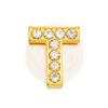 New Gold Letter Alphabet Shoes Charms Metal Button Rhinestone Crown Shoe Decorations Garden Shoes Accessories for Women Man 1PCS