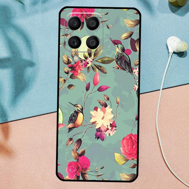 Garden Birds For Samsung Galaxy M14 M34 M54 M20 M06 M16 M12 M13 M15 M35 M55 M33 M53 M21 M31 M32 M52 Case