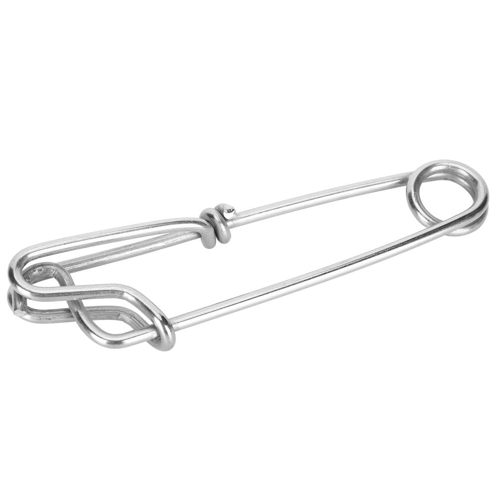 6 Stück Edelstahl Thunfischclips Langleinenhaken Karabiner Angelzubehör Verbinder Einfaches An-/Abnehmen