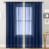 1pc Modern Solid Colour Sheer Curtain, Curtains for Living Room, Bedroom, Home Decoration, French Window Screen with Rod Pocket