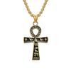 Ägyptisches Symbol Ankh-Kreuz Titanstahl Halskette Weihnachtsfeiertagsgeschenk