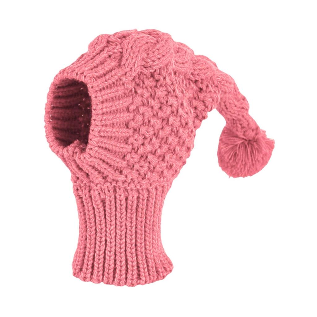 Dog Christmas Cap with Pom Cozy Pet Hat Winter Clothes for Small Dogs for Festive Family Moments