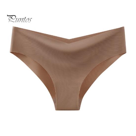 Dame truser Sømløs Middels Høyde Is Silke God Pusteevne Ensfarget Slim Fit Tynn Hurtigtørkende Casual Sport Undertøy Dame Briefs