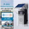 Videocitofono HD Wireless Solare Visione Notturna Infrarossi Rilevamento Intelligente del Movimento Interfono Bidirezionale Con Copertura Antipioggia