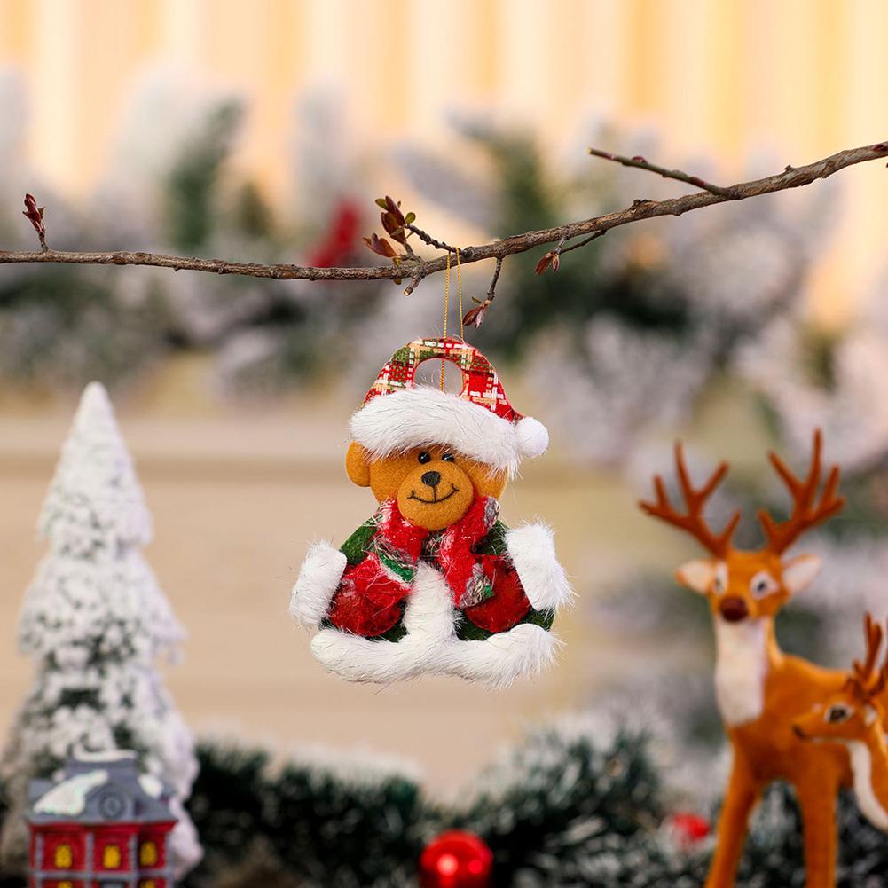 

Christmas Plush Doll Ornaments Fabric Doll Pendant Collection Christmas Small Gifts Christmas Tree Decorations Hanging Decorations 12