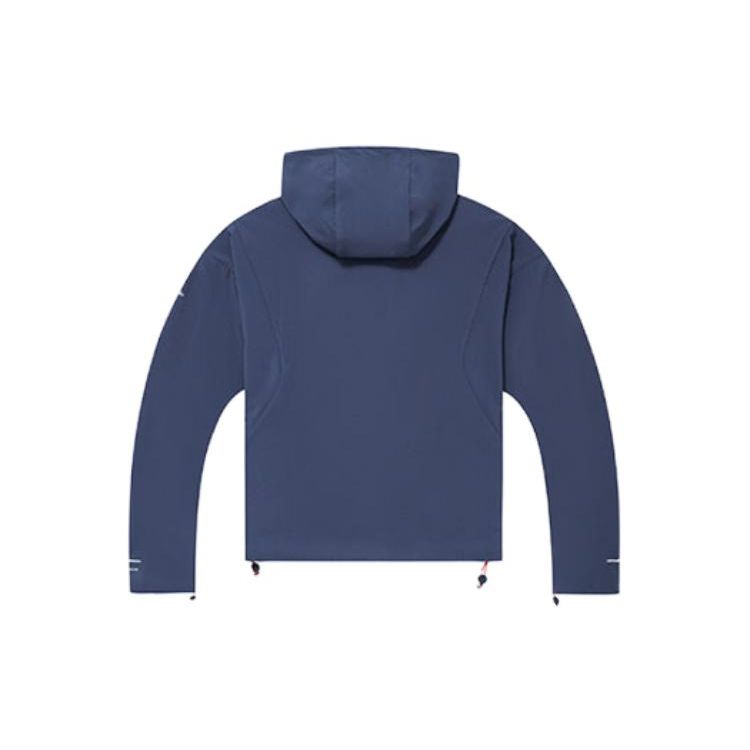 Columbia Solid Color Hooded Zip Jacket Women jackets Navy-Blue AR7595-466