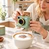 Hot Chocolate Topping Decorator 3D Printed Christmas Latte Art Camera, Coffee Stencil Printer with Interchangeable Pattern Templates, Creative