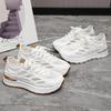 Sports New Mesh Breathable Women's Shoes Heightened Little White Shoes Soft Sole 4 Feet 2025 Not Tired Cm Versatile Small Man