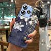 Fashion Design Soft case Phone Case For ZTE Blade A73 4G/V50 Smart Silicone Lanyard Shockproof Back Cover Dirt-resistant