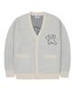 Graver [Unisex] Big Line Bear Smile Knit Cardigan_Cream