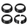 2/4pcs Post Skirt 78mm/3.07" Plastic Split Style Post Base Cover Trim Skirt for Fence Stair Handrail Railing Porch
