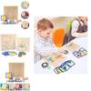 Creative Montessori Educational Wooden Peg Board For Cognitive Geometry And Color Recognition