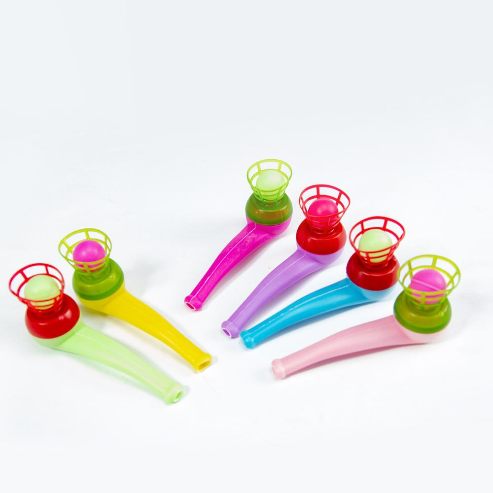 Funny Plastic Pipe Blowing Ball Kids Toys Levitated Sphere Outdoor Games Balance Training Educational Toys
