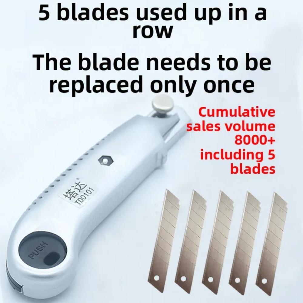 Damaly Utility Knife  5-round Wallpaper Knife Paper Cutter Stainless Steel Wallpaper Knife Multi-purpose Cutter