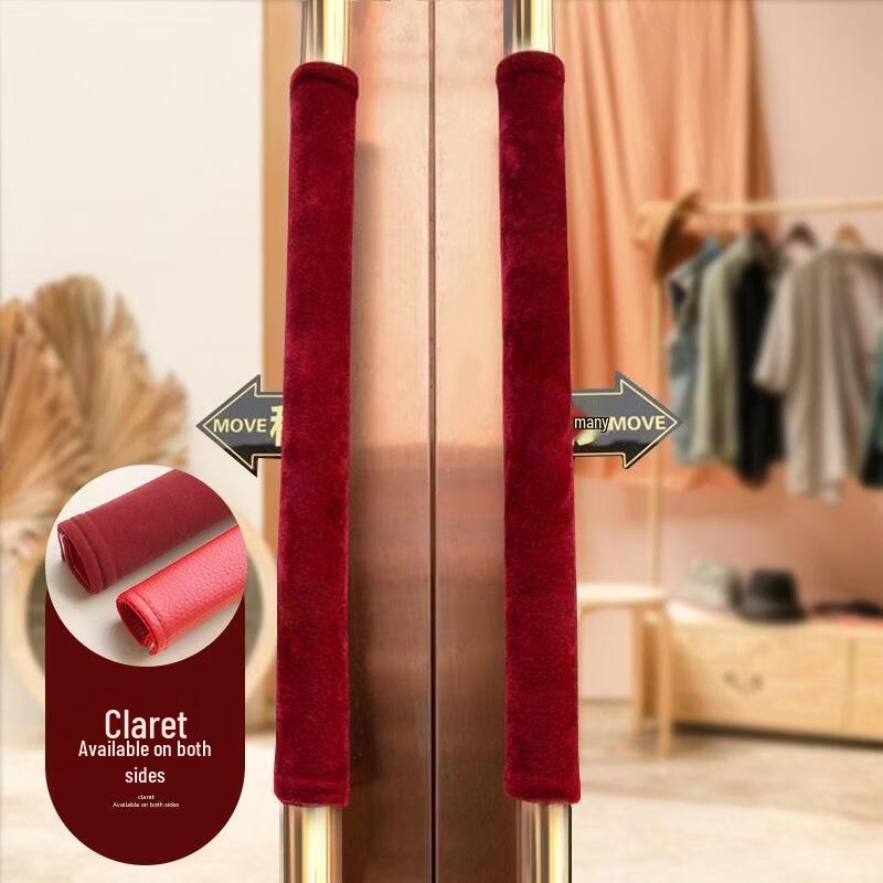 Anti-Static Flannel Glass Door Handle Cover