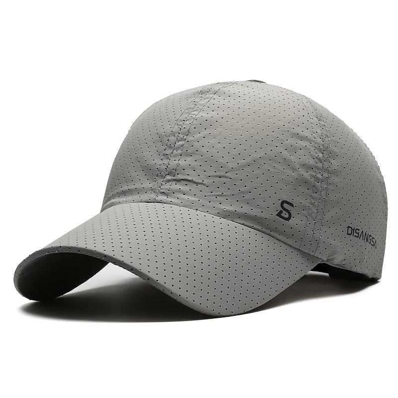 Men'S Summer Running Cap, Lightweight, Quick-Drying, Breathable, Outdoor Sun Protection Baseball Hat for Fishing.