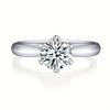 1Carats Moissanite Ring copper Ideal For Man and Women Suitable Ideal For Daily Wear and Gift Ideal For Engagement Wedding Ring