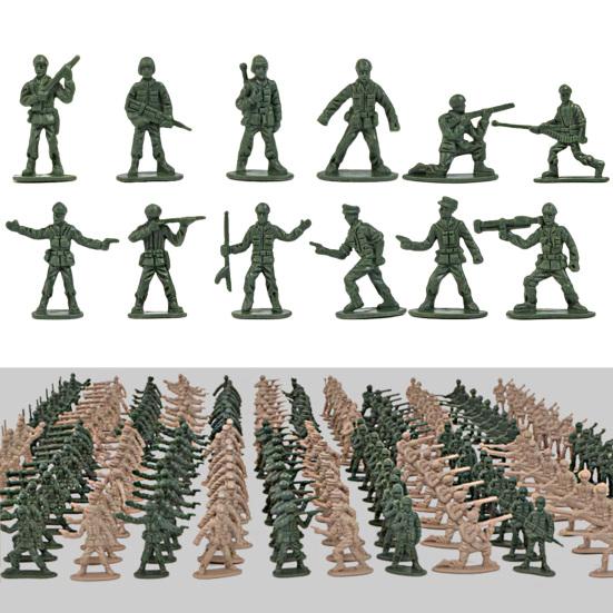 360Pcs 1:72 Scale Soldier Model Army Men Toy Soldiers Battle Scene Playset War Games Toys for Children