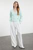 Women's Fashion Stylish Cardigan Black Soft Textured V-Neck Knitwear Cardigan
