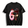 Fun 67 Dessert Print Casual Top For Men And Women Pure Cotton T-shirt