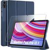 Protective Case - E.F.Connection - Xiaomi Redmi Pad Pro 12.1" - with Stand - Dark Blue - Tempered Glass
